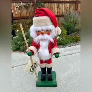 Vintage Large Christian Ulbricht Handmade in Germany Santa Nutcracker